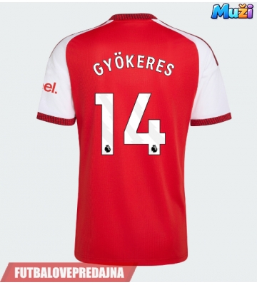 Lacne Muži Futbalové dres Arsenal Viktor Gyokeres #14 2026-27 Krátky Rukáv - Domáci
